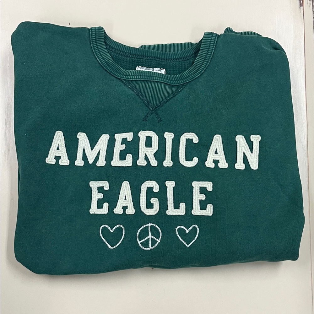 American Eagle Oversized Sweatshirt Sweater XL Crewneck Pullover Retro Style